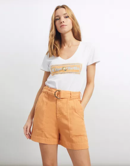 Pantalones cortos de mujer a la moda clearance