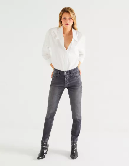Jeans mom fit femme Jeans coupe taille haute Reiko Jeans