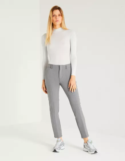 Pantalon cigarette femme pas cher deals