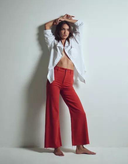 Jeans flare wide fit femme Jeans coupe vas es Reiko Jeans
