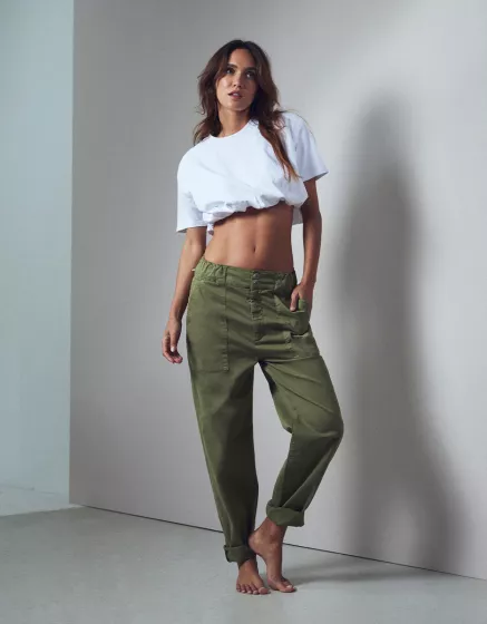 Pantalones cargo para mujerPantalones cargo de cintura alta - Reiko Jeans