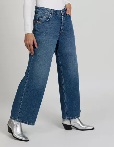 Jeans flare wide fit femme Jeans coupe evasees Reiko Jeans